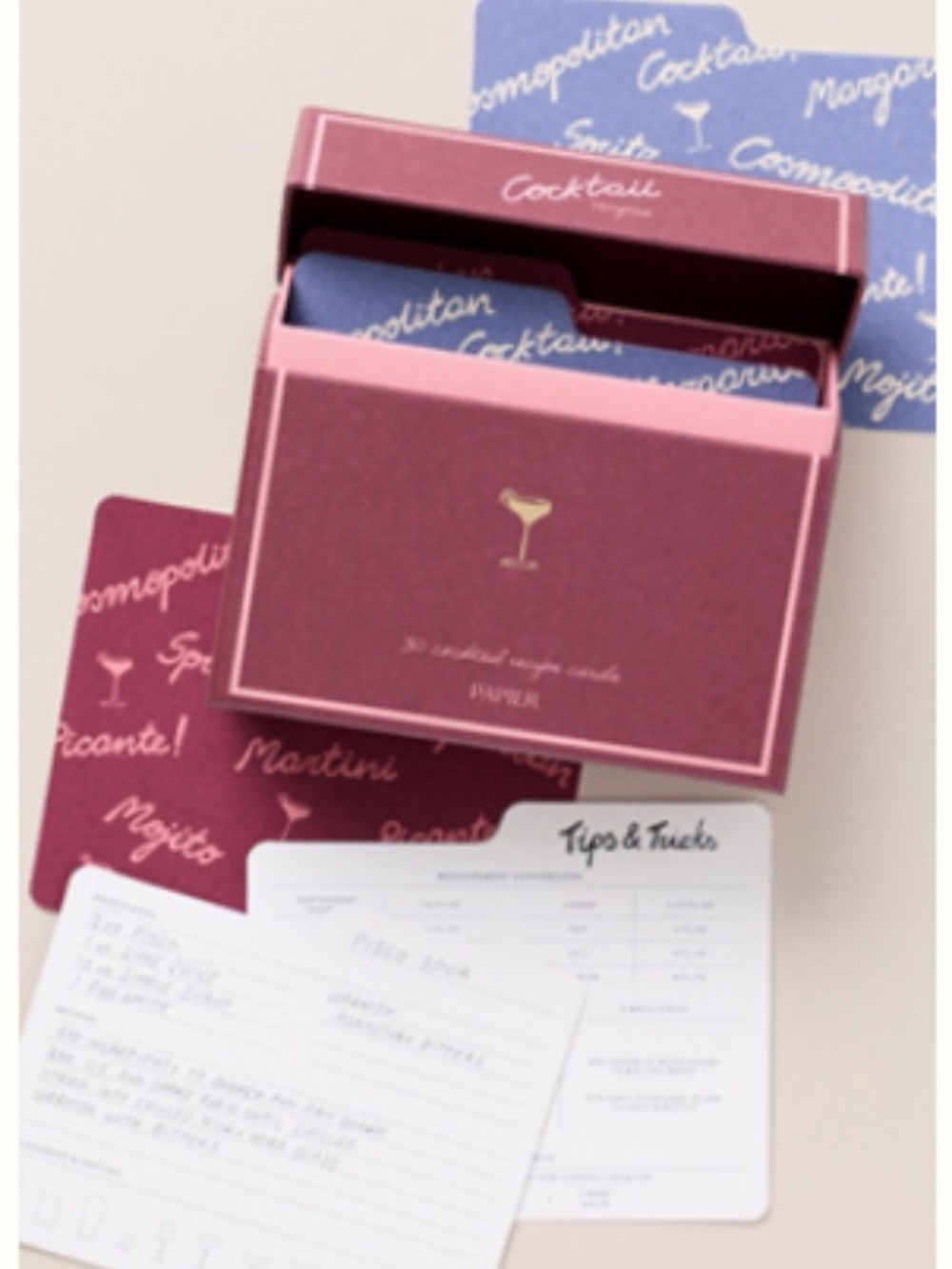 Cocktail Notecard Set - Picture 2 of 2